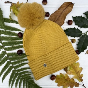 Pom Pom Hat - Happy